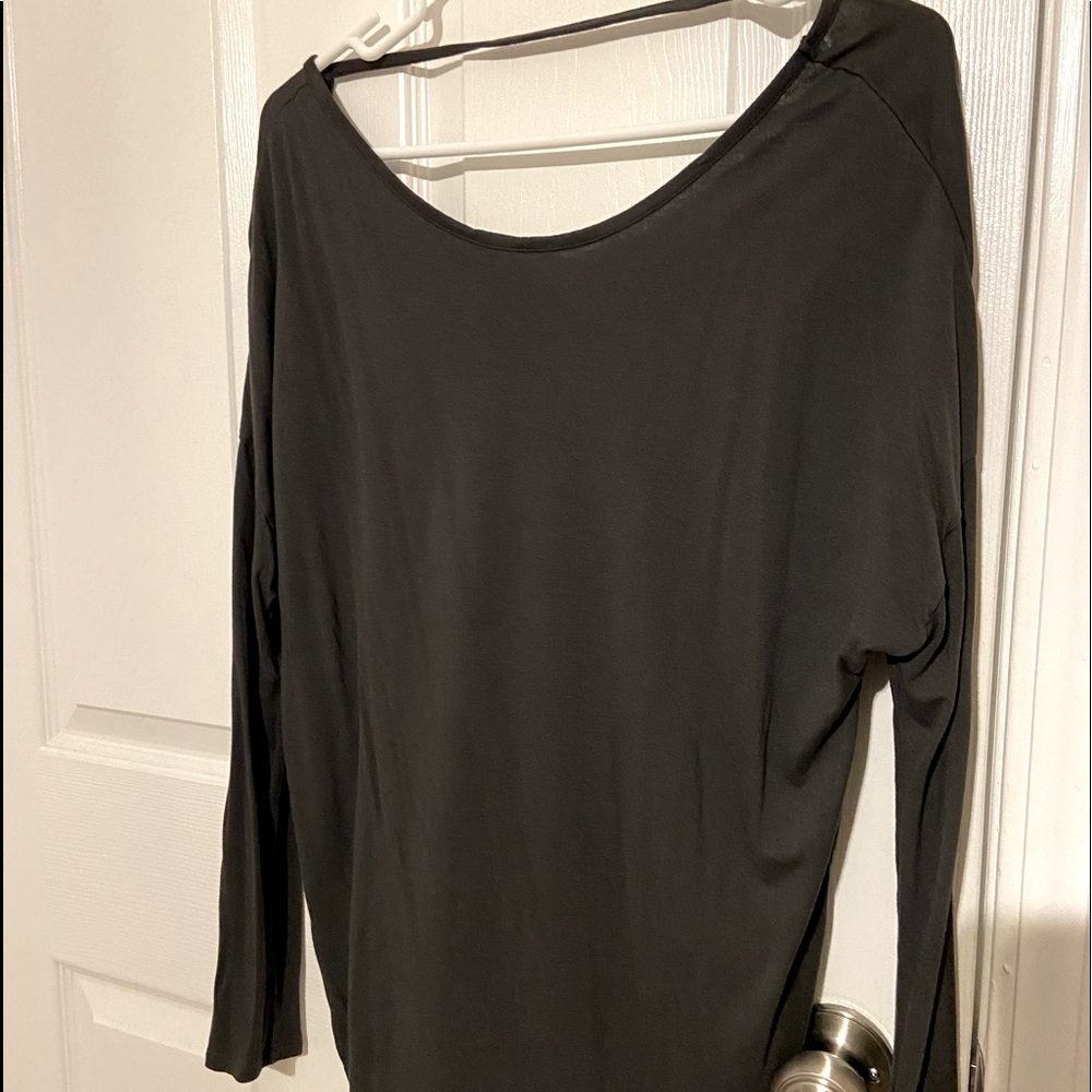 Black long sleeve blouse size medium/large
